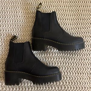 Dr. Martens Black Platform Ankle Boots